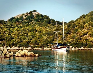 Muğla Fethiye'de, 12 Kişilik, Ahşap İç Dekorasyona Sahip, Gulet - 3