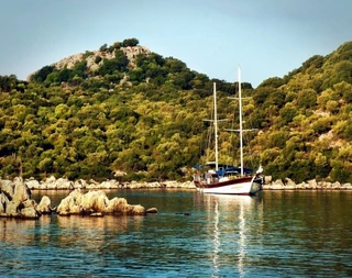 Muğla Fethiye'de, 12 Kişilik, Ahşap İç Dekorasyona Sahip, Gulet - 3