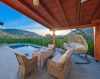 Fethiye İnlice'de Şehrin Gürültüsünden Uzakta, Özel Havuzlu, Kiralık Villa - 5