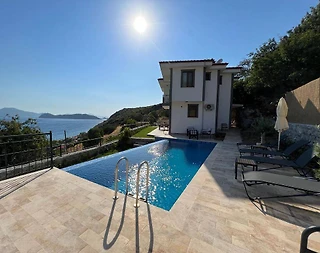 Marmaris Söğüt'te Enfes Manzaralı, Özel Havuzlu, Kiralık Villa - 2