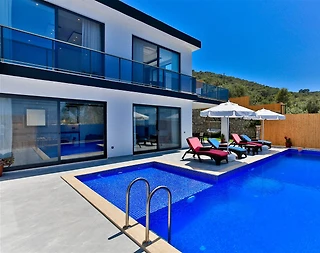 Kaş Patara'da Nezih Konumda, Özel Havuzlu, Modern Villa - 4