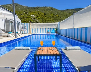 Kaş İkizce'de Doğa Manzaralı, Özel Havuzlu, Modern Villa - 3