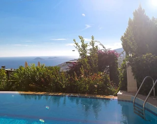 Kaş Kalkan'da Deniz Manzaralı, 6 Kişilik, Konforlu Kiralık Villa - 5