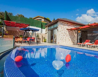 Kaş İslamlar'da Balayı Çiftlerine Uygun, Özel Havuzlu, Jakuzili Villa - 3