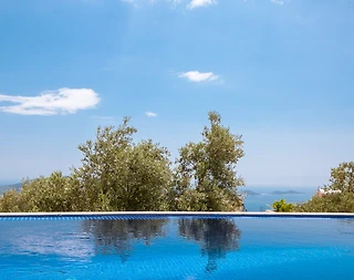 Kaş Akbel'de Enfes Deniz Manzaralı, Özel Havuzlu, Kiralık Villa - 3