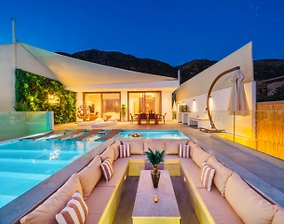 Kalkan Kördere'de Eşsiz Deniz Manzaralı, Özel Havuzlu, 6 Kişilik Villa - 1