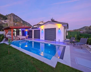 Fethiye İnlice'de Şehrin Gürültüsünden Uzakta, Özel Havuzlu, Kiralık Villa - 5