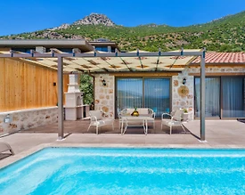 Kaş Kördere'de Enfes Deniz Manzaralı, Özel Havuzlu, 1+1 Villa - 3
