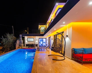 Kaş Bezirgan'da Lüks Mimarili, Özel Havuzlu, Jakuzili, Lüks Villa - 5