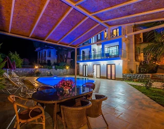 Fethiye'de Kalabalık Ailelere Uygun, Özel Havuzlu, Şömineli Villa - 5