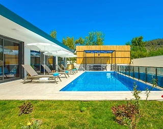 Kaş İslamlar'da Huzur Dolu Doğada, Özel Havuzlu, Geniş Bahçeli Villa - 5