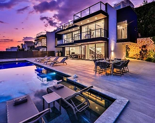 Kaş Kalkan'da Nefes Kesici Manzaralı, Özel Havuzlu, Modern Villa - 2