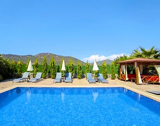 Fethiye Kayaköy'de Doğanın İçerisinde, Özel Havuzlu, Kiralık Taş Villa - 5