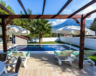 Fethiye Ölüdeniz'de Plaja Yakın, Özel Havuzlu, Ekonomik Villa - 3