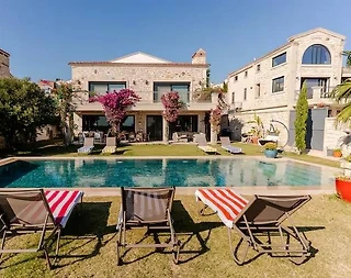 Çeşme'de Kalabalık Aileler İçin Uygun, Özel Havuzlu, Lüks Villa - 5