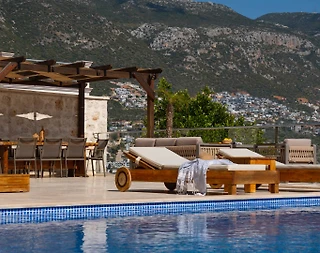 Kaş Kalkan'da Harika Deniz Manzaralı, Özel Havuzlu, Lüks Villa - 5