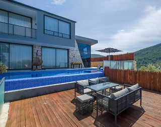 Kaş Üzümlü'de Şehrin Gürültüsünden Uzakta, Özel Havuzlu, Çift Jakuzili Villa - 3