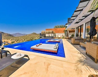 Kaş Bezirgan'da Muhteşem Doğada, Özel Havuzlu, Jakuzili, Kiralık Villa - 4