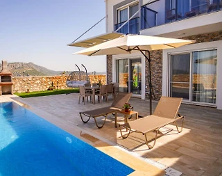 Seydikemer Kumluova'da Modern Tasarımlı, Özel Havuzlu, Jakuzili Villa - 5
