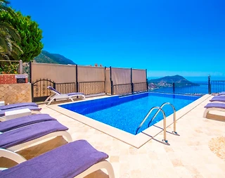 Kalkan Akbel'de Deniz Manzaralı, Özel Havuzlu, Korunaklı Villa - 5
