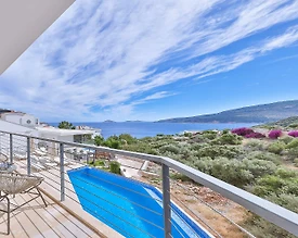Kaş Kalkan'da Enfes Doğa Manzaralı, Özel Havuzlu, Kiralık Villa - 2