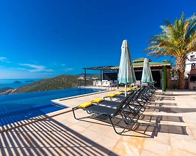 Kaş Kalkan'da Deniz Manzaralı, Özel Havuzlu, Konforlu Villa - 2
