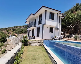 Marmaris Söğüt'te Enfes Manzaralı, Özel Havuzlu, Kiralık Villa - 3