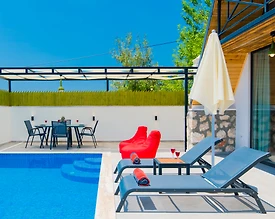 Kaş İslamlar'da Muhteşem Doğada, Özel Havuzlu, Kiralık Bungalov - 3