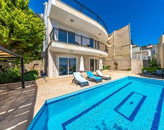 Kaş Kalkan'da Deniz Manzaralı, 6 Kişilik, Konforlu Kiralık Villa - 1