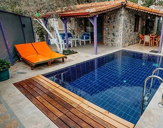 Fethiye Kayaköy'de Doğa İçerisinde, Özel Havuzlu, Şık Villa - 2