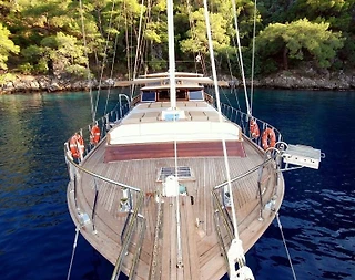 Bodrum'da Mavi Yolculuk Sunan, 5 Kabinli, Lüks Gulet - 4