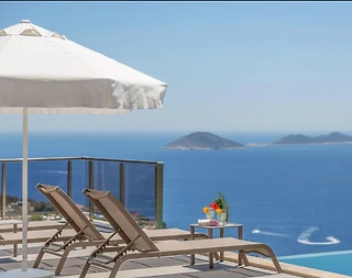Kaş Kalkan'da Enfes Deniz Manzaralı, Özel Havuzlu, Romantik Villa - 3