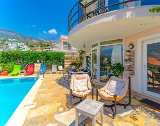 Kaş Kalkan'da Enfes Deniz Manzaralı, Özel Havuzlu, Kiralık Villa - 5