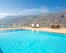 Kaş Andifli'de Deniz Manzaralı, Özel Havuzlu, 2+1 Kiralık Villa - 3