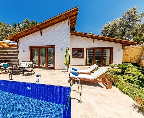 Kaş İslamlar'da Doğa İçerisinde, Özel Havuzlu, Modern Villa - 1