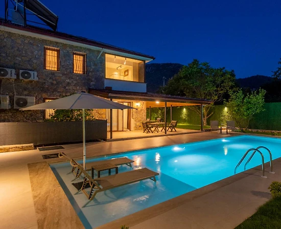 Fethiye Kayaköy'de Doğa İçerisinde, Özel Havuzlu, Kiralık Lüks Villa - 1