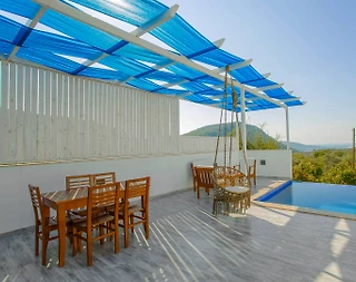 Kaş Üzümlü'de Eşsiz Doğa Manzaralı, Özel Havuzlu, Jakuzili Villası - 4