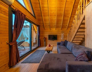 Fethiye Ölüdeniz'de Nezih Konumda, Özel Havuzlu, Lüks Bungalov - 5