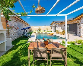 Fethiye Eldirek'te Taş Mimarili, Özel Havuzlu, 4 Kişilik Villa - 3
