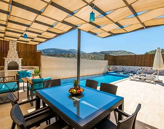 Kaş Bezirgan'da Enfes Taş Mimarili, Özel Havuzlu, Jakuzili Villa - 5