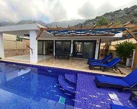 Kaş Bezirgan'da Modern Tasarıma Sahip, Özel Havuzlu, Konforlu Villa - 3