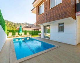 Dalaman Atakent'te Site İçerisinde, Özel ve Ortak Havuzlu, 3+1 Villa - 3