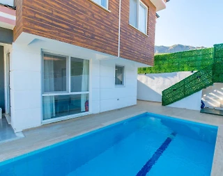 Dalaman Atakent'te Site İçerisinde, Özel ve Ortak Havuzlu, 3+1 Villa - 4