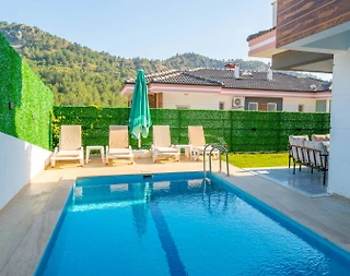 Dalaman Atakent'te Site İçerisinde, Özel ve Ortak Havuzlu, 3+1 Villa - 5