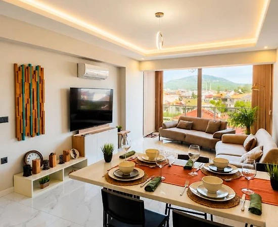 Dalaman Ege'de Merkezi Konumda, 1+1, 4 Kişilik Apart - 1