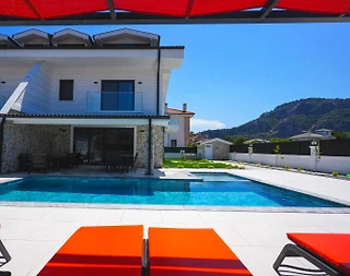 Ortaca Dalyan'da Sakin Konumda, Özel Havuzlu, İkiz Villa - 5