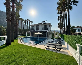 Ortaca Dalyan'da Yemyeşil Doğada, Özel Havuzlu, Modern Villa - 4