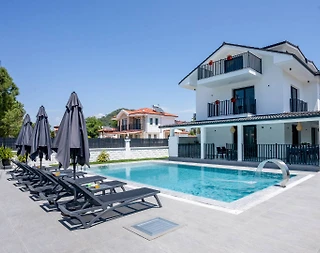 Ortaca Dalyan'da Merkezi Konumda, Özel Havuzlu, Modern Villa - 4