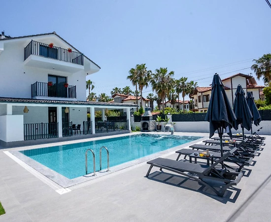 Ortaca Dalyan'da Merkezi Konumda, Özel Havuzlu, Modern Villa  - 1