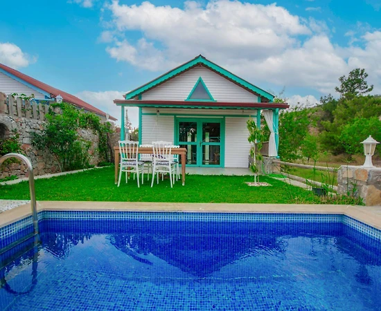 Datça Kızlan'da Muhteşem Doğada, Özel Havuzlu, Ahşap Tasarımlı Villa - 1